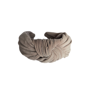 Diadeem knoop beige glitter streepjes dames meisje