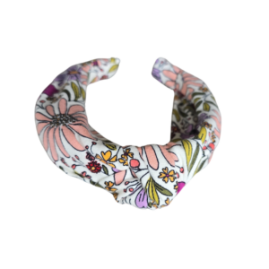 Diadeem Floor knoop paars lila roze bloemen dames meisje